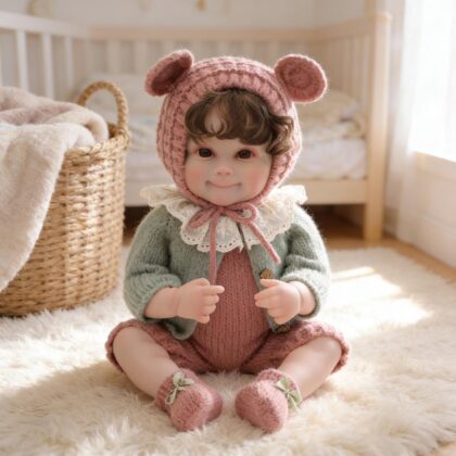 20 Inch Realistic Smiling Reborn Baby Doll - Weighted Soft Vinyl Lifelike Newborn with Dimples