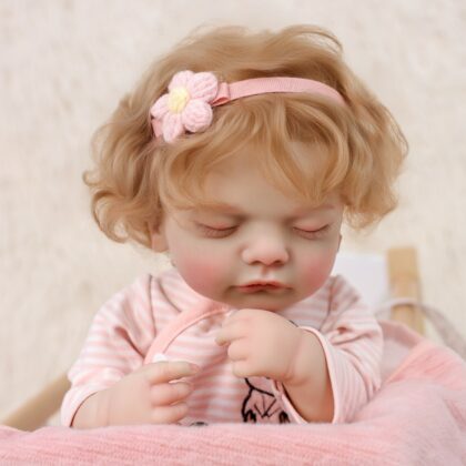 Sleeping Reborn Baby Girl - Lifelike Artisan Vinyl Doll for Therapy