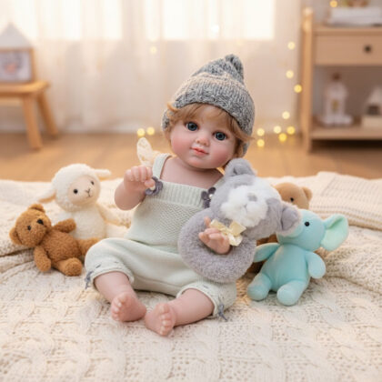 Weighted Real-Feel 20 Inch Reborn Doll - Detailed Soft Vinyl Baby for Therapy, Gift & Collection